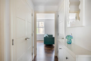 Hallway with a view into the living area.