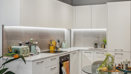 Modern fitted kitchen in the Horlicks Quarter show home in Slough