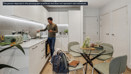 Modern kitchen and dining area in the show home at Horlicks Quarter, Slough