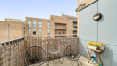 Private balcony with seating.