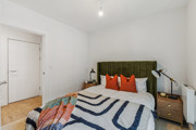 Show home bedroom with contemporary furnishings at Horlicks Quarter in Slough